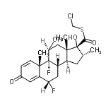 CAS 登录号：87556-66-9， S-(氯甲基)(6alpha,11alpha,16alpha,17alpha)-6,9-二氟-11,17-二羟基-16-甲基-3-氧代雄甾-1,4-二烯-17-硫代甲酸酯