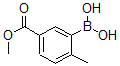 结构式 CAS# 876189-18-3, 3-硼酸基-4-甲基-苯甲酸 1-甲基酯