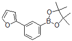 structure of CAS# 876316-29-9, 3-(Fur-2-yl)benzeneboronic acid, pinacol ester;2-[3-(2-FURYL)PHENYL]-4,4,5,5-TETRAMETHYL-1,3,2-DIOXABOROLANE;3-Fur-2-Ylbenzeneboronic Acid, Pinacol Ester 97%;3-(2-FURYL)BENZENEBORONIC ACID, PINACOL ESTER