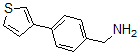 structure of CAS# 876317-18-9, 4-(3-Thienyl)-Benzenemethanamine;4-(Thien-3-Yl)Benzylamine, 3-[4-(Aminomethyl)Phenyl]Thiophene;[4-(Thien-3-Yl)Phenyl]Methylamine 97%;(4-THIEN-3-YLPHENYL)METHYLAMINE