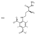 CAS 登录号：87668-72-2， (2S)-2-氨基-4-{[2,4-二硝基(<sup>3</sup>H<sub>3</sub>)苯基]氨基}丁烷酰肼盐酸盐(1:1)