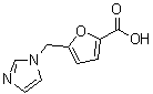 结构式 CAS# 876709-30-7, 5-(1H-咪唑-1-基甲基)-2-糠酸