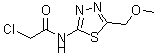 结构式 CAS# 876710-55-3, 2-氯-N-[5-(甲氧基甲基)-1,3,4-噻二唑-2-基]乙酰胺