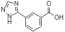 structure of CAS# 876715-37-6, 3-(1H-1,2,4-Triazol-5-yl)benzoic acid;3-(1H-1,2,4-triazol-3-yl)benzoic acid;3-(1H-1,2,4-triazol-5-yl)benzoic acid;3-(2H-[1,2,4]Triazol-3-yl)-benzoic acid