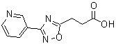 结构式 CAS# 876716-11-9, 3-[3-(3-吡啶基)-1,2,4-恶二唑-5-基]丙酸