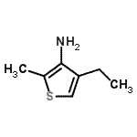 CAS 登录号：87675-31-8， 4-乙基-2-甲基-3-噻吩胺