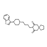 CAS 登录号：87691-92-7， 8-{4-[4-(1,2-苯并噻唑-3-基)-1-哌嗪基]丁基}-8-氮杂螺[4.5]癸烷-7,9-二酮