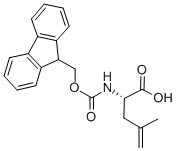 structure of CAS# 87720-55-6, Fmoc-4,5-Dehydro-L-Leucine;FMOC-ALPHA,BETA-DEHYDRO-LEUCINE;FMOC-4,5-DEHYDRO-L-LEUCINE;Fmoc-D-4,5-Dehyro-Leu-OH