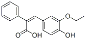 CAS 登录号：87751-73-3， (Z)-3-(3-乙氧基-4-羟基-苯基)-2-苯基丙烯酸