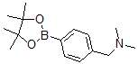 structure of CAS# 878197-87-6, 4-(N,N-Dimethylaminomethyl)phenylboronic acid pinacol ester;N,N-DIMETHYL(4-(4,4,5,5-TETRAMETHYL-1,3,2-DIOXABOROLAN-2-YL)PHENYL)METHANAMINE;4-((N,N-DIMETHYLAMINO)METHYL)PHENYLBORONIC ACID PINACOL ESTER HYDROCHLORIDE;Dimethyl-[4-(4,4,5,5-Tetramethyl-[1,3,2]Dioxaborolan-2-Yl)-Benzyl]-Amine