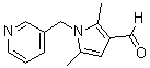 structure of CAS# 878424-30-7, 2,5-Dimethyl-1-(3-pyridinylmethyl)-1H-pyrrole-3-carbaldehyde;2,5-dimethyl-1-(3-pyridinylmethyl)-1H-pyrrole-3-carbaldehyde;2,5-Dimethyl-1-pyridin-3-ylmethyl-1H-pyrrole-;2,5-Dimethyl-1-pyridin-3-ylmethyl-1H-pyrrole-3-carbaldehyde