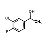 结构式 CAS# 878572-03-3, 1-(3-氯-4-氟苯基)乙醇