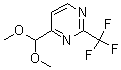 结构式 CAS# 878760-47-5, 4-(二甲氧基甲基)-2-(三氟甲基)-嘧啶