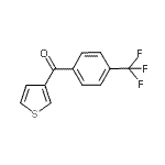 结构式 CAS# 879218-18-5, 3-噻吩基[4-(三氟甲基)苯基]甲酮