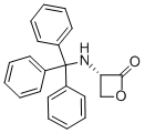 structure of CAS# 88109-06-2, (S)-3-(Tritylamino)-2-Oxetanone;(S)-3-(TRITYLAMINO)-2-OXETANONE;N-TRITYL-L-SERINE LACTONE;TRITYL-L-SERINE LACTONE