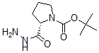 structure of CAS# 881310-04-9, (S)-Tert-Butyl 2-(Hydrazinecarbonyl)Pyrrolidine-1-Carboxylate;(S)-Tert-Butyl 2-(Hydrazinecarbonyl)Pyrrolidine-1-Carboxylate
