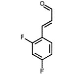 CAS 登录号：883107-63-9， (2E)-3-(2,4-二氟苯基)丙烯醛