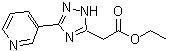 CAS 登录号：883290-90-2， [3-(3-吡啶基)-1H-1,2,4-三唑-5-基]乙酸乙酯