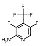 结构式 CAS# 883498-68-8, 3,5-二氟-4-(三氟甲基)-2-吡啶胺