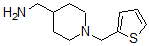 structure of CAS# 883541-34-2, 1-(2-Thienylmethyl)-4-Piperidinemethanamine;4-(Aminomethyl)-1-(Thien-2-Ylmethyl)Piperidine 97%;[1-(Thien-2-Ylmethyl)Piperidin-4-Yl]Methylamine;4-(Aminomethyl)-1-(Thien-2-Ylmethyl)Piperidine