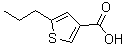 structure of CAS# 883546-51-8, 5-Propyl-3-thiophenecarboxylic acid;3-THIOPHENECARBOXYLICACID, 5-PROPYL-;5-Propyl-thiophene-3-carboxylic acid;5-Propylthiophene-3-carboxylicacid