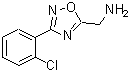 structure of CAS# 883548-05-8, 1-[3-(2-Chlorophenyl)-1,2,4-oxadiazol-5-yl]methanamine;(3-(2-chlorophenyl)-1,2,4-oxadiazol-5-yl)methanamine;(3-(2-chlorophenyl)-1,2,4-oxadiazol-5-yl)methylamine;[3-(2-chlorophenyl)-1,2,4-oxadiazol-5-yl]methylamine