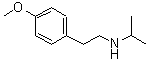 结构式 CAS# 884497-51-2, N-[2-(4-甲氧基苯基)乙基]-2-丙胺