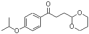 structure of CAS# 884504-35-2, 3-(1,3-Dioxan-2-yl)-1-(4-isopropoxyphenyl)-1-propanone;3-(1,3-Dioxan-2-Yl)-4'-Isopropoxypropiophenone;MFCD02261835
