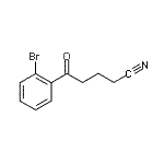 structure of CAS# 884504-59-0, 5-(2-Bromophenyl)-5-oxopentanenitrile;5-(2-Bromophenyl)-5-Oxovaleronitrile;MFCD00672043