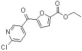 structure of CAS# 884504-84-1, Ethyl 5-[(6-chloro-3-pyridinyl)carbonyl]-2-furoate;2-Chloro-5-(5-Ethoxycarbonyl-2-Furoyl)Pyridine;MFCD02260474