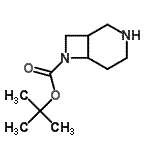 structure of CAS# 885271-73-8, 2-Methyl-2-propanyl 3,7-diazabicyclo[4.2.0]octane-7-carboxylate;(1R,6R)-7-BOC-3,7-DIAZABICYCLO[4.2.0]OCTANE;7-Boc-3,7-diazabicyclo[4.2.0]octane;MFCD08234916