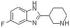 结构式 CAS# 885275-03-6, 5-氟-2-(3-哌啶基)-1H-苯并咪唑