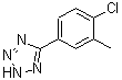 structure of CAS# 885278-43-3, 5-(4-Chloro-3-methylphenyl)-2H-tetrazole;2H-Tetrazole, 5-(4-chloro-3-methylphenyl)-;2H-TETRAZOLE,5-(4-CHLORO-3-METHYLPHENYL)-;5-(4-Chlor-3-methylphenyl)-2H-tetrazol