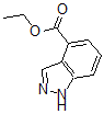 结构式 CAS# 885279-45-8, 1H-吲唑-4-羧酸乙酯