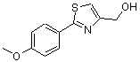 结构式 CAS# 885279-75-4, [2-(4-甲氧基苯基)-1,3-噻唑-4-基]甲醇