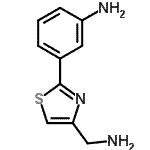 CAS 登录号：885280-76-2， 3-[4-(氨基甲基)-1,3-噻唑-2-基]苯胺