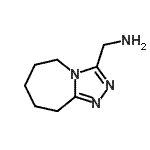 structure of CAS# 885461-42-7, 1-(6,7,8,9-Tetrahydro-5H-[1,2,4]triazolo[4,3-a]azepin-3-yl)methanamine;(6,7,8,9-<wbr>tetrahydr<wbr>o-5H-[1,2<wbr>,4]triazo<wbr>lo[4,3-a]<wbr>azepin-3-<wbr>ylmethyl)<wbr>amine;5H,6H,7H,<wbr>8H,9H-1,2<wbr>,4-triazo<wbr>lo[4,5-a]<wbr>azaperhyd<wbr>roepin-3-<wbr>ylmethyla<wbr>mine;C-(6,7,8,<wbr>9-Tetrahy<wbr>dro-5H-[1<wbr>,2,4]tria<wbr>zolo[4,3-<wbr>a]azepin-<wbr>3-yl)-met<wbr>hylamine