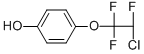 structure of CAS# 88553-89-3, 4-(2-Chloro-1,1,2-Trifluoro-Ethoxy)-Phenol;4-(2-CHLORO-1,1,2-TRIFLUORO-ETHOXY)-PHENOL