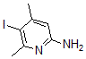 结构式 CAS# 885952-12-5, 5-碘-4,6-二甲基-2-吡啶胺