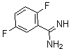 structure of CAS# 885957-28-8, 2,5-Difluoro-Benzenecarboximidamide
