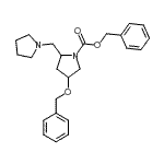 CAS#: 886363-04-8， Benzyl 4-(benzyloxy)-2-(1-pyrrolidinylmethyl)-1-pyrrolidinecarboxylate