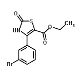 CAS 登录号：886497-49-0， 乙基4-(3-溴苯基)-2-氧代-2,3-二氢-1,3-噻唑-5-羧酸酯