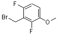 structure of CAS# 886498-55-1, 2-(Bromomethyl)-1,3-difluoro-4-methoxybenzene