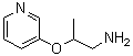 结构式 CAS# 886763-53-7, 2-(3-吡啶基氧基)-1-丙胺