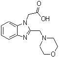 结构式 CAS# 886851-65-6, [2-(4-吗啉基甲基)-1H-苯并咪唑-1-基]乙酸