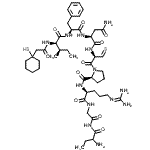 CAS 登录号：88686-52-6， N-[(1-硫基环己基)乙酰基]-D-异亮氨酰-L-苯丙氨酰-L-天冬氨酰胺酰-3-硫代-L-丙氨酰-L-脯氨酰-N<sup>5</sup>-(二氨基亚甲基)-L-鸟氨酰-N-(2-氨基丁烷酰基)甘氨酰胺