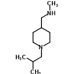 结构式 CAS# 887405-46-1, 1-(1-异丁基-4-哌啶基)-N-甲基甲胺