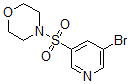 structure of CAS# 889676-35-1, 4-[(5-Bromo-3-Pyridinyl)Sulfonyl]-Morpholine;4-(5-Bromopyridin-3-Ylsulphonyl)Morpholine 95%;4-(5-BROMOPYRIDIN-3-YLSULPHONYL)MORPHOLINE 95;3-Bromo-5-(Morpholin-4-Ylsulphonyl)Pyridine