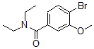 结构式 CAS# 889676-36-2, 4-溴-N,N-二乙基-3-甲氧基-苯甲酰胺