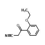 结构式 CAS# 89-44-1, 3-(2-乙氧基苯基)-3-氧代丙腈